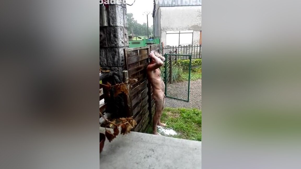 Shower in the storm