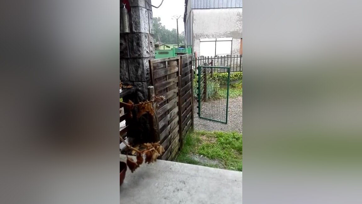 Shower in the storm