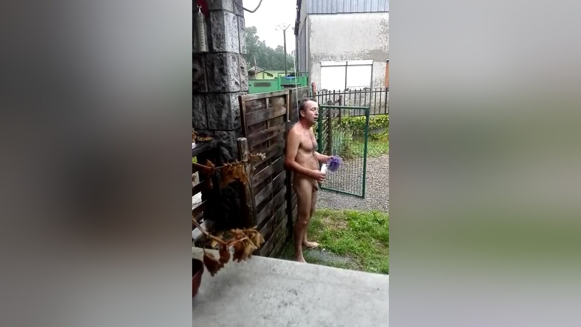 Shower in the storm
