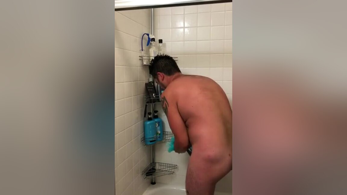 Married Couple Post Fuck Shower and Scrub Down Getting Lube and Cum Off
