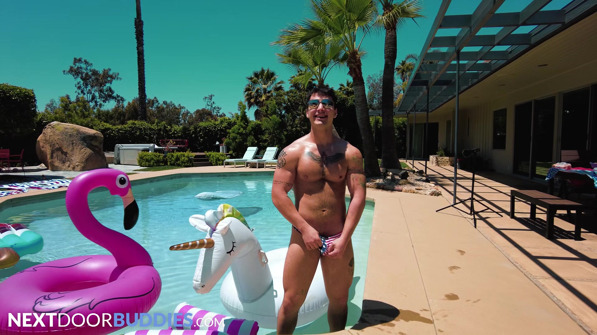 NextDoorBuddies - Muscle Hunk ***July Interracial Orgy