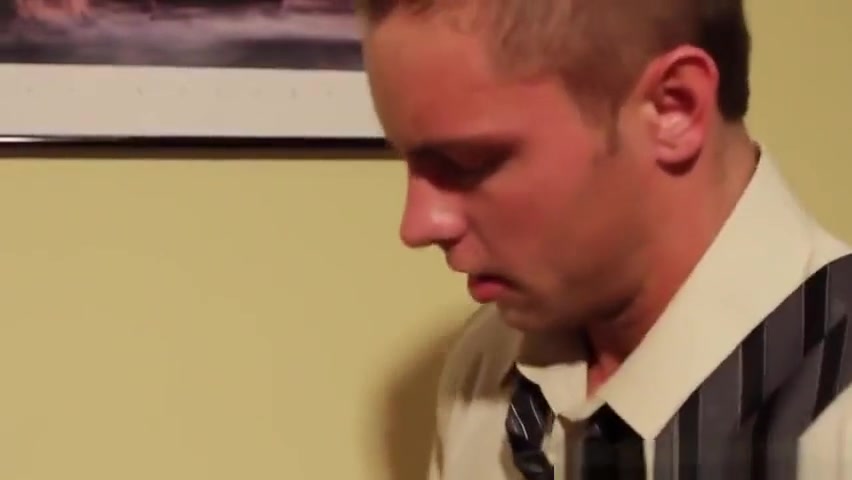 Office muscle pounding hunks ass