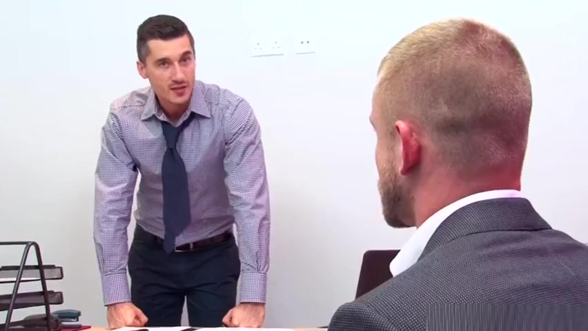 British office hunk rimming and assfucking