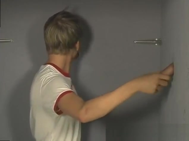 Cute boy sucking dick in gloryhole