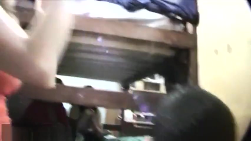College boy sucking dick through the gloryhole