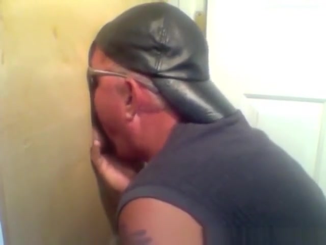 A glory hole horny suck that he can never get from his wife