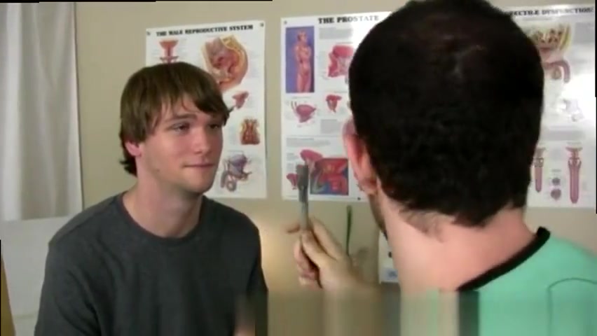 Cute boy and his doctor