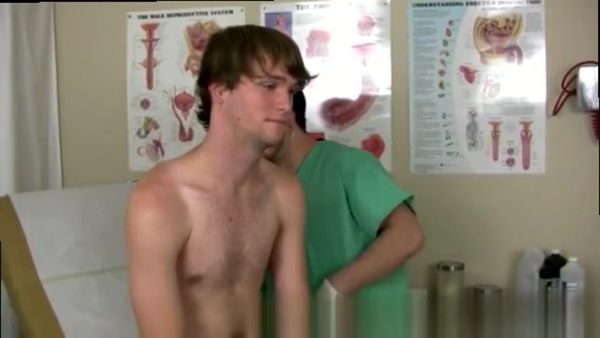 Cute boy and his doctor