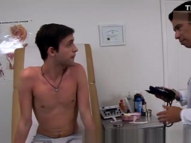 Doctor checking his cock