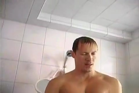 Taking a shower after training