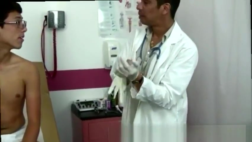 Doctor checking a boy