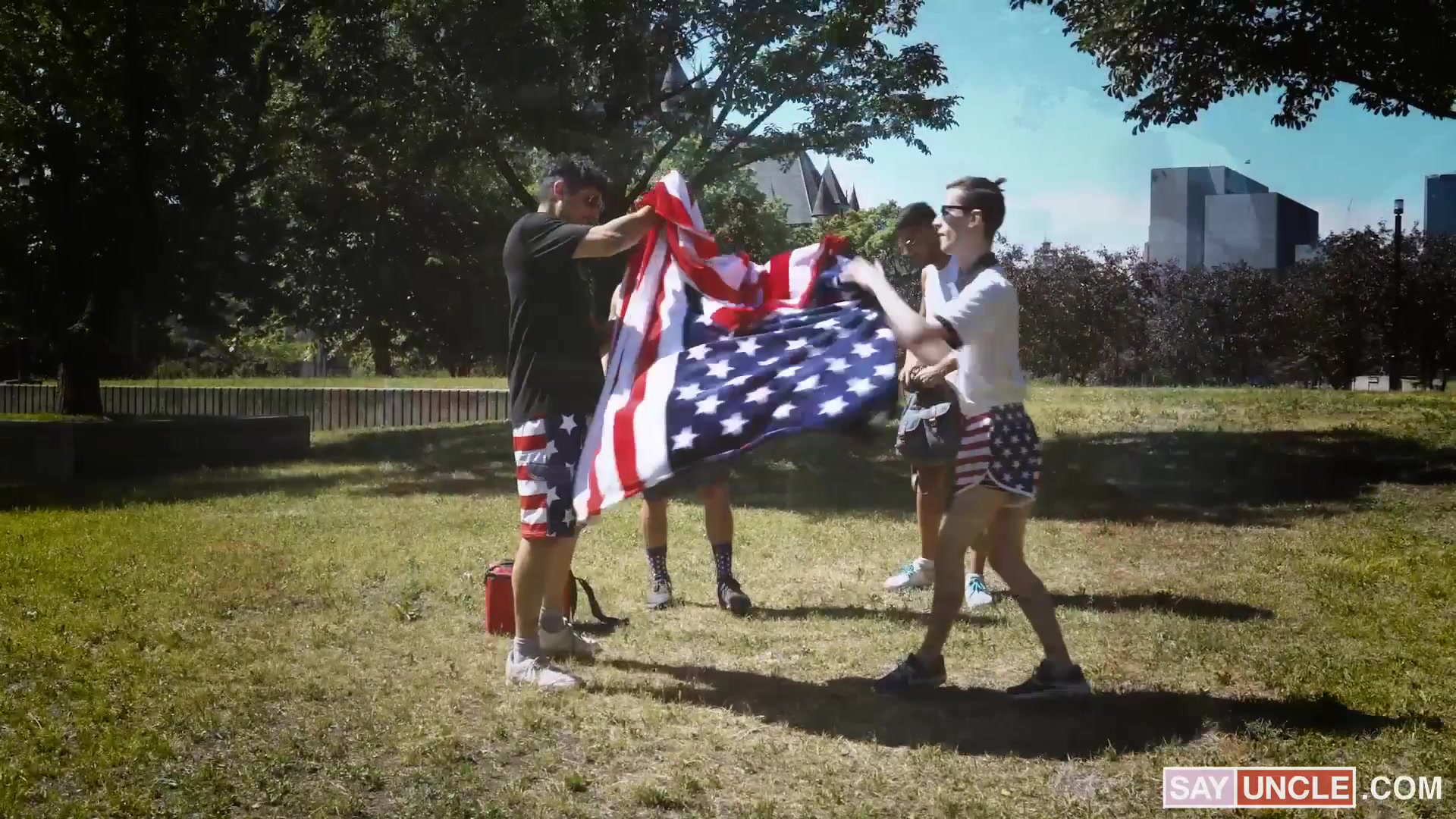 4th of July Picnic Pushups - Alex Montenegro, James Fox, Rocky Vallart, Sash West
