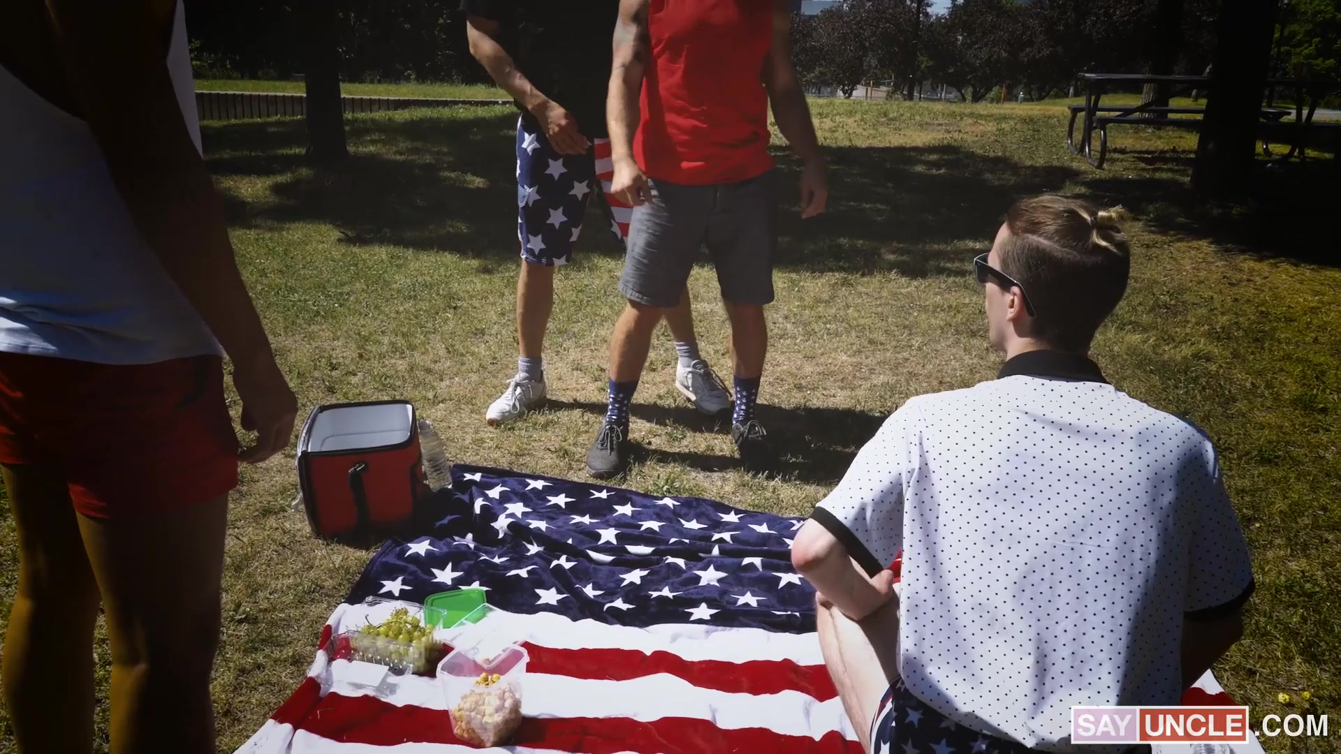 4th of July Picnic Pushups - Alex Montenegro, James Fox, Rocky Vallart, Sash West