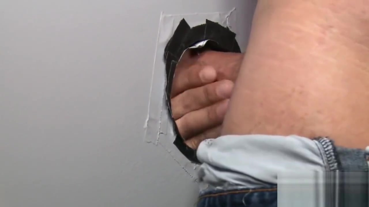 Old school toilet glory hole of two old friends