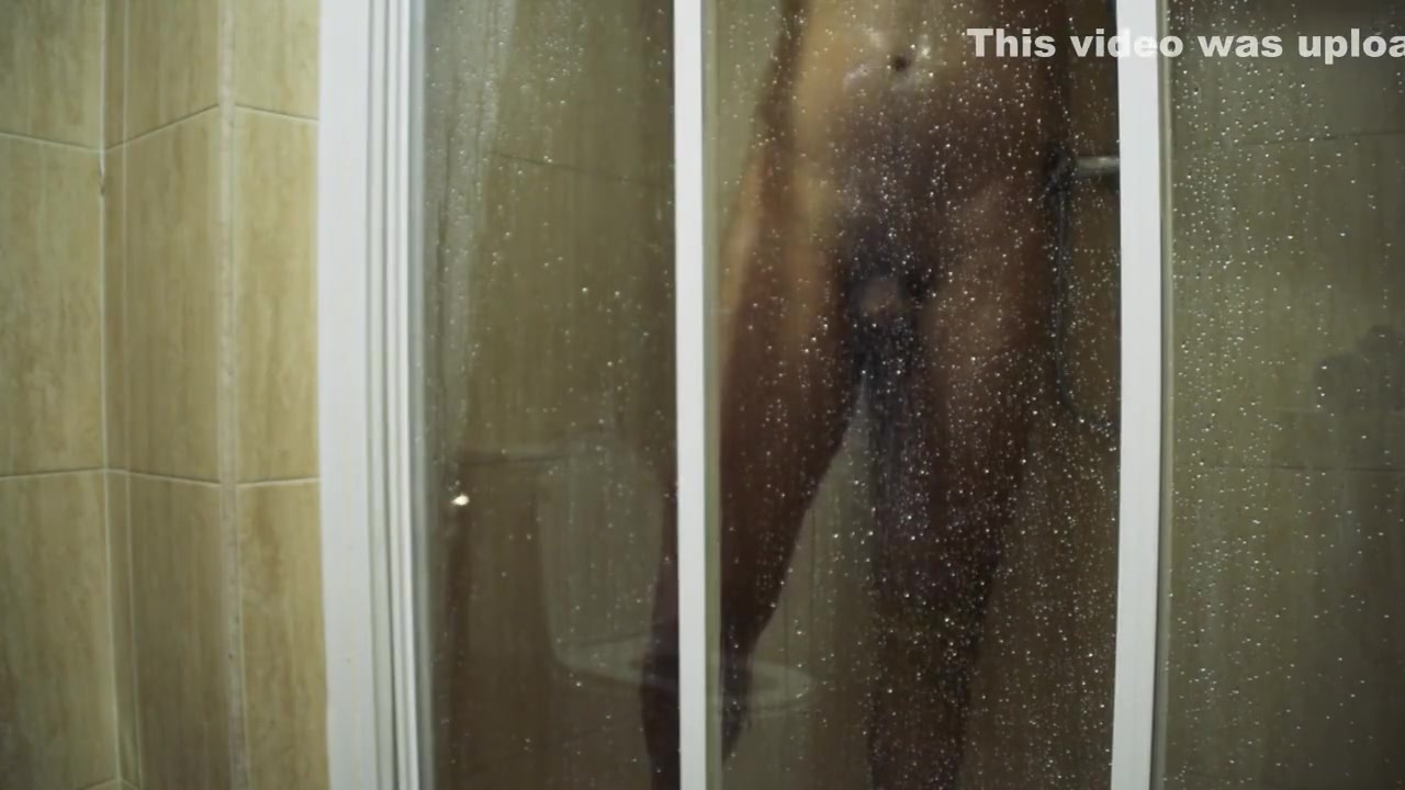 I filmed my straight boyfriend havin a shower. Getting ready for fuck me