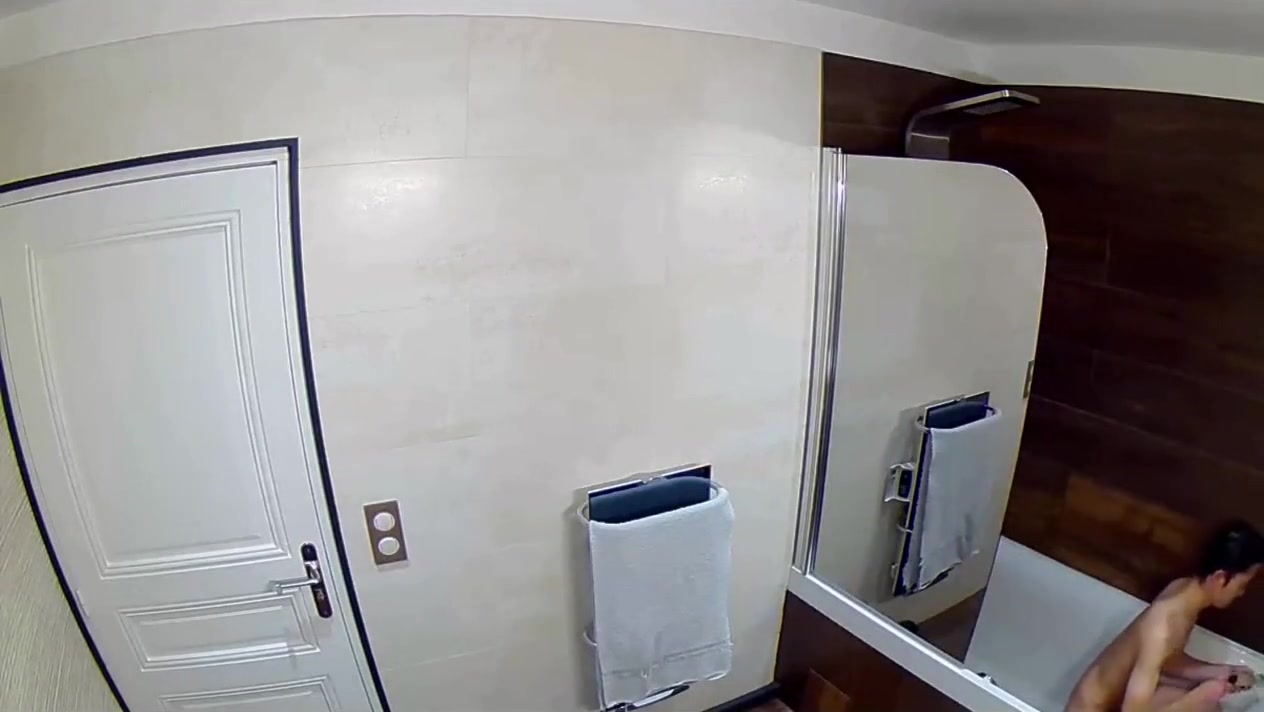 Shower of a skinny teen 18+ boy peeing washing his cock and his nipples