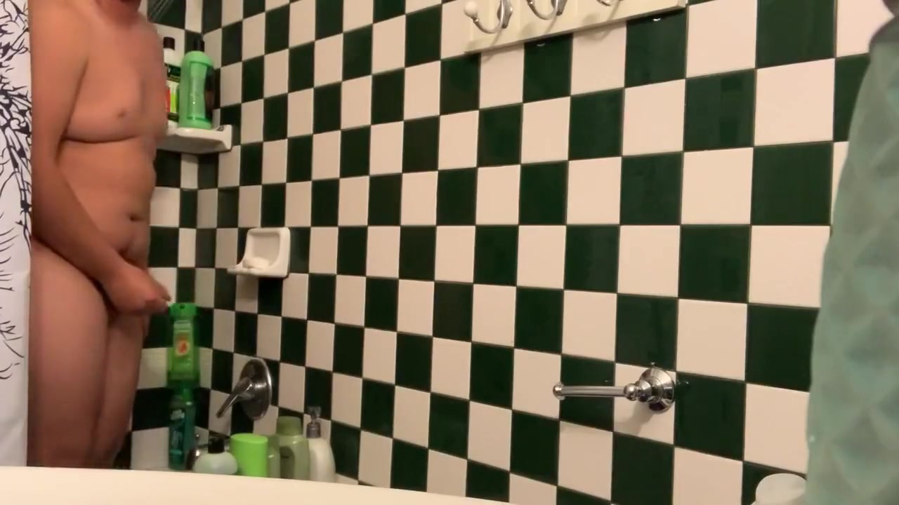 Jerking in the shower