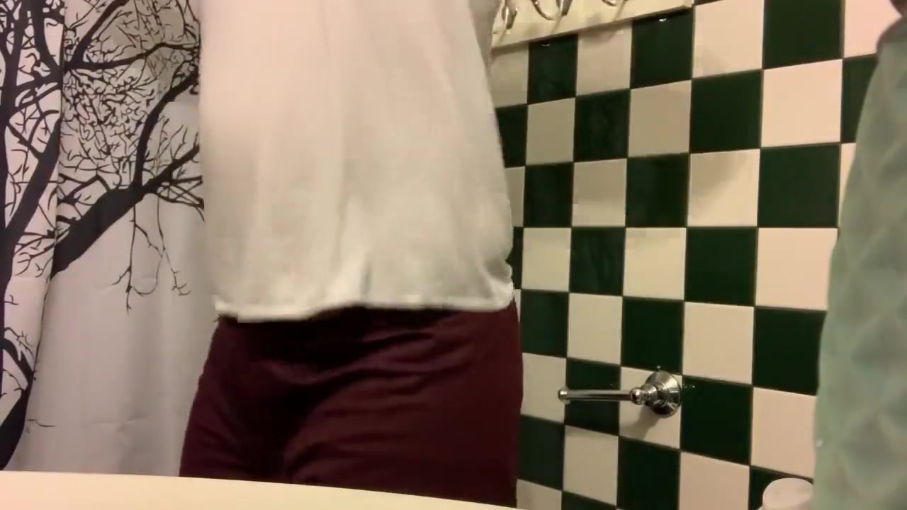 Jerking off in shower