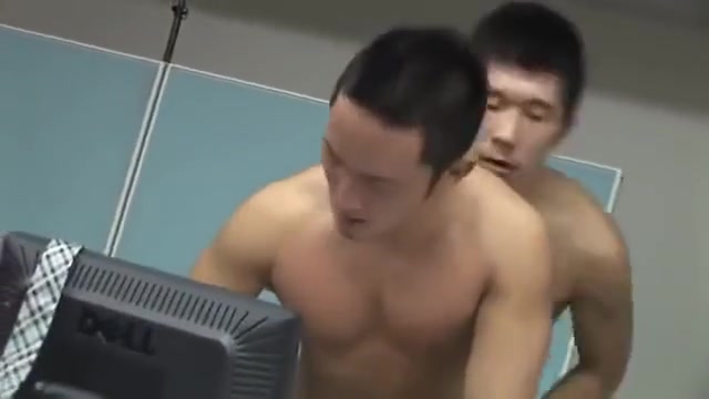 Asian Twinks Fuck In The Office