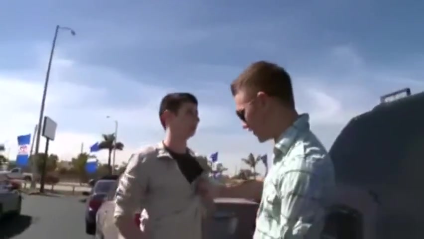 Out in public: Big dick Car lot