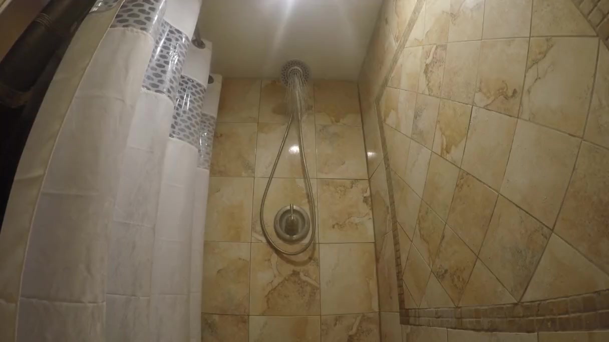 Jerking off in the shower