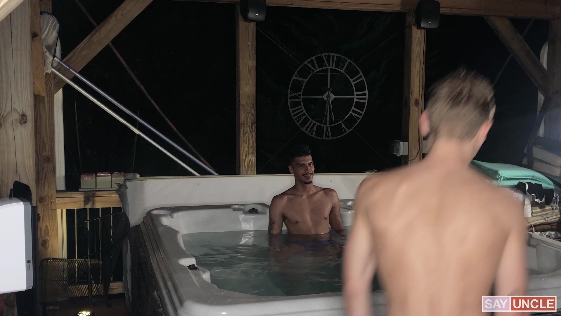 3 stepbrothers in a jacuzzi - Apollo Fates, Aiden Asher, Jesse Bolton