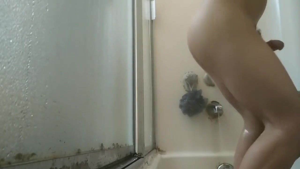 Showering showing nice ass