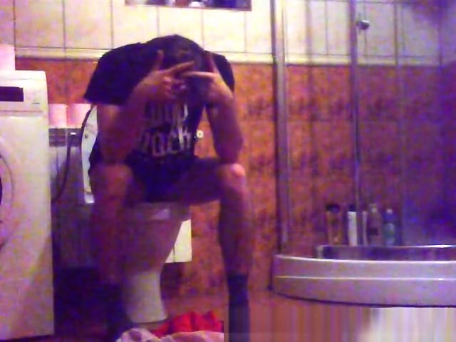 Solo boy in shower