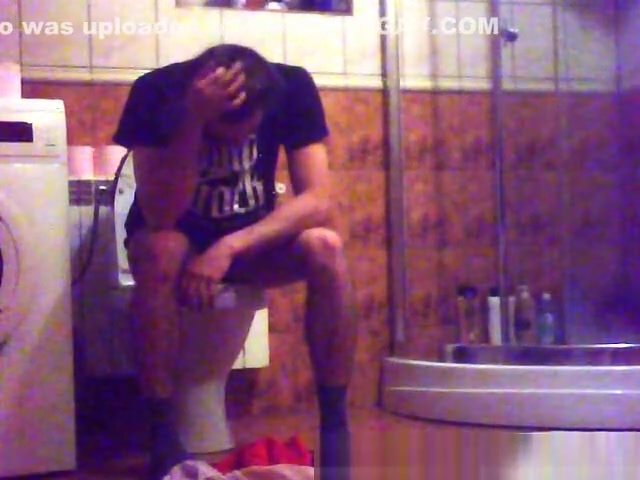 Solo boy in shower