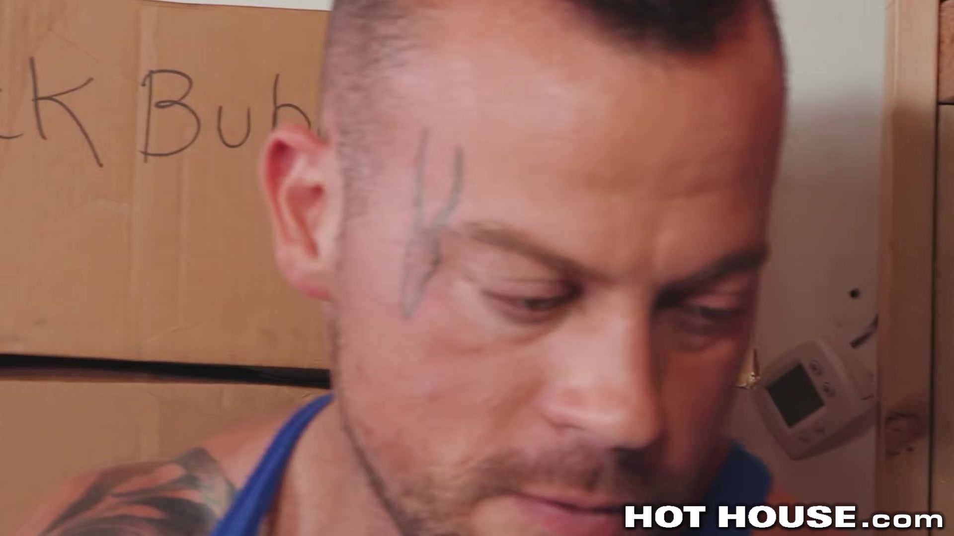 Juicy Hunk Gets Pounded Into Submission By Huge Tattoed Guy