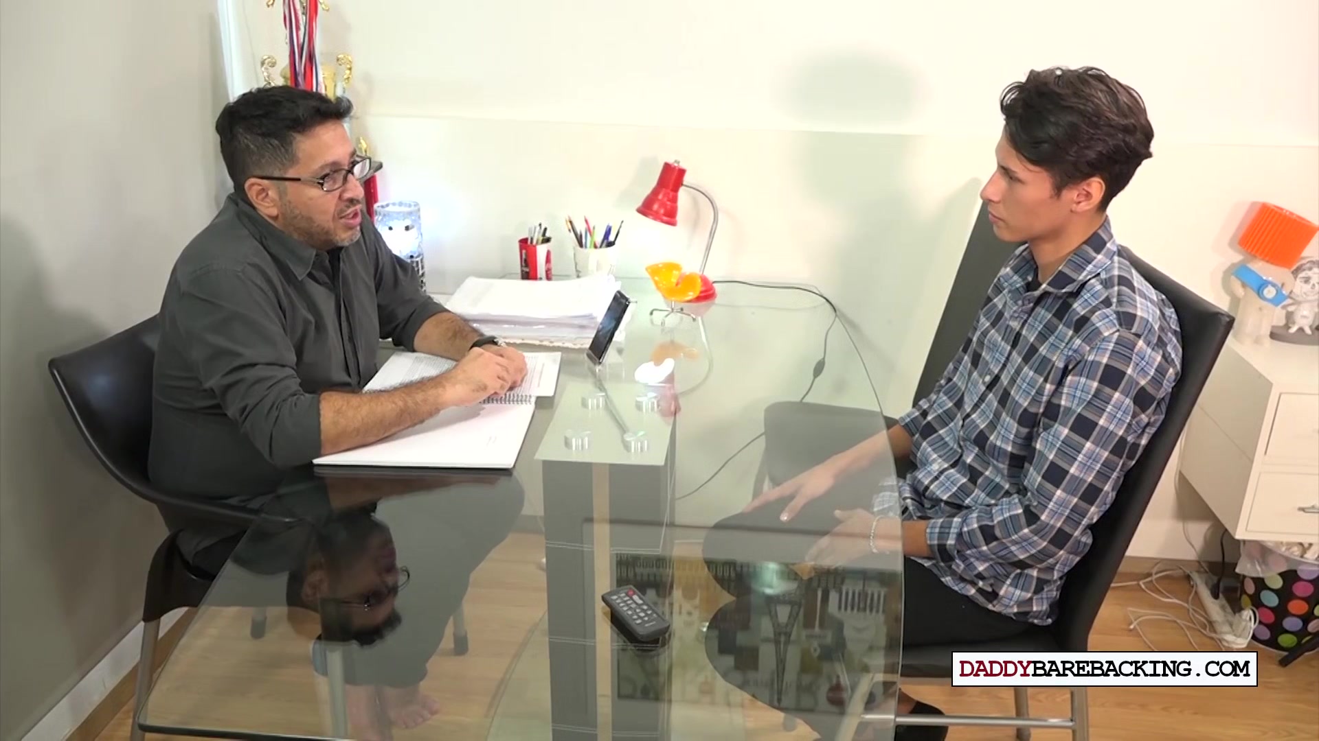 Slim Latin students 18+ sucked off by DILF until mouth jizzed