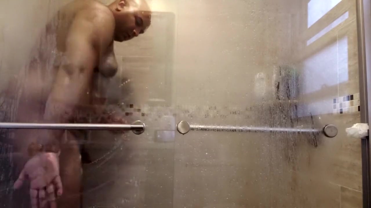 Let's watch stepdaddy take a shower,maybe next time he will open the shower
