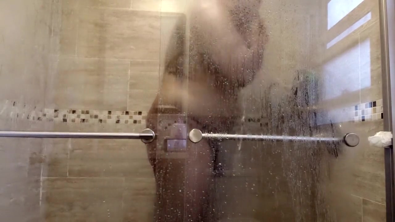 Let's watch stepdaddy take a shower,maybe next time he will open the shower