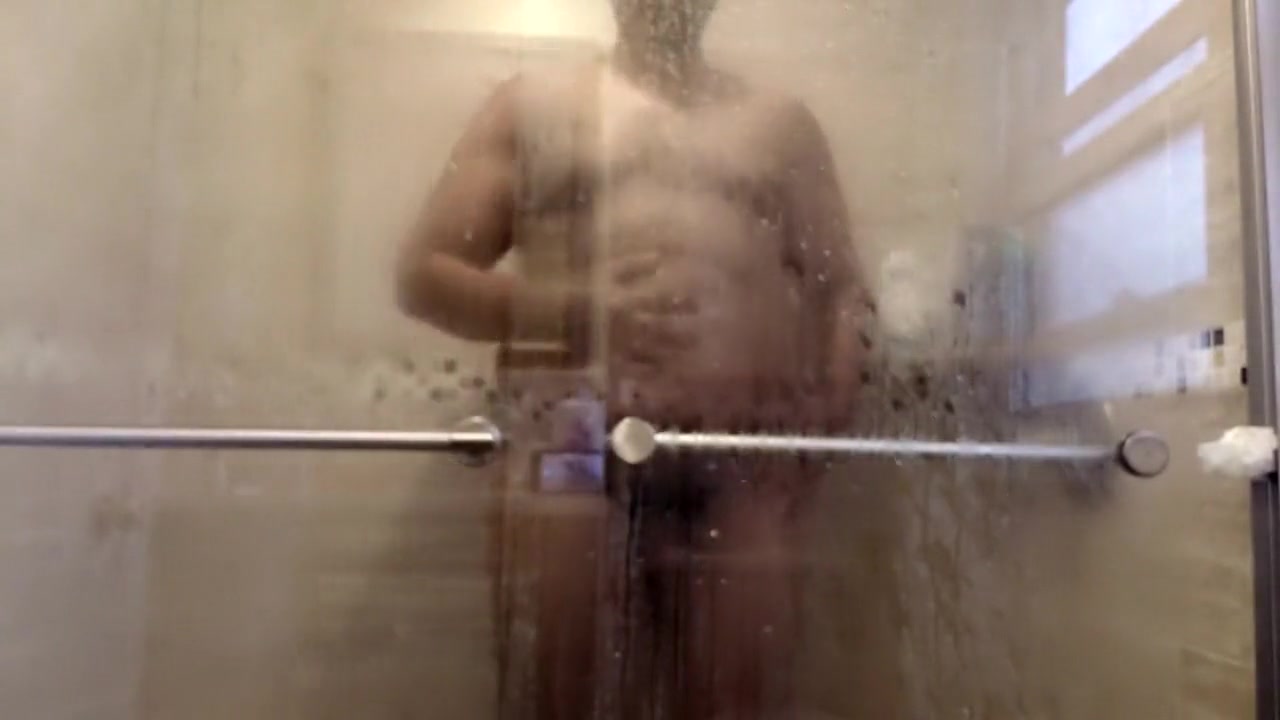 Let's watch stepdaddy take a shower,maybe next time he will open the shower
