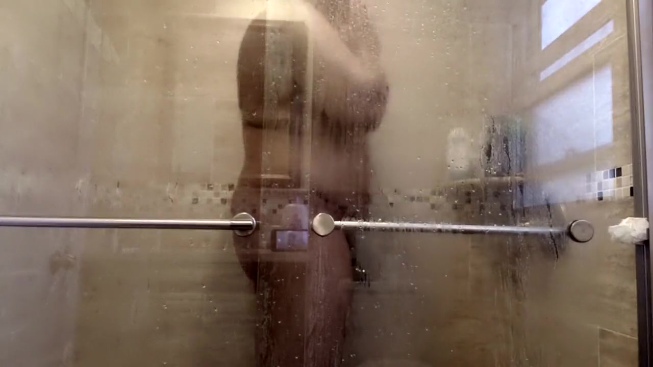Let's watch stepdaddy take a shower,maybe next time he will open the shower