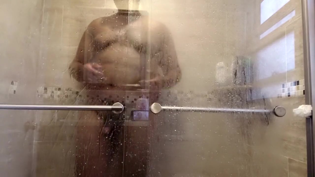 Let's watch stepdaddy take a shower,maybe next time he will open the shower