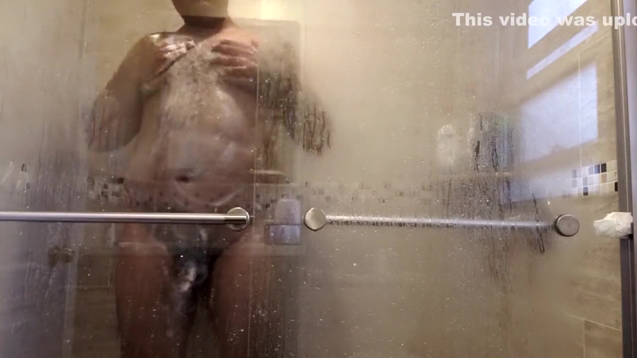Let's watch stepdaddy take a shower,maybe next time he will open the shower
