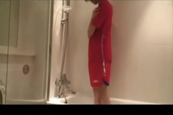 Boy Masturbating In The Shower