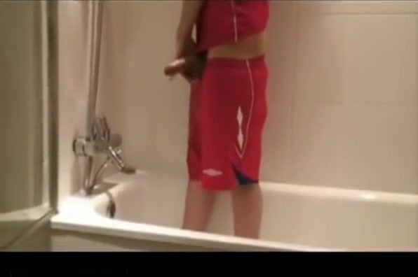 Boy Masturbating In The Shower