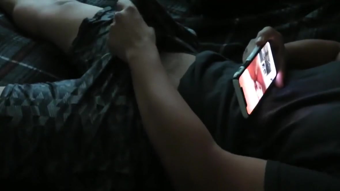 Horny Guy Watching Taboo Porn Before Work