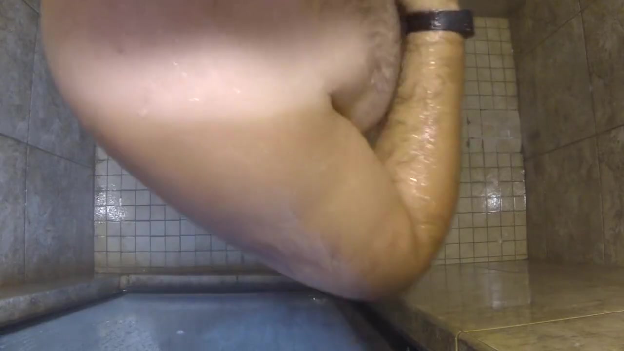 Jacking off cum in shower!