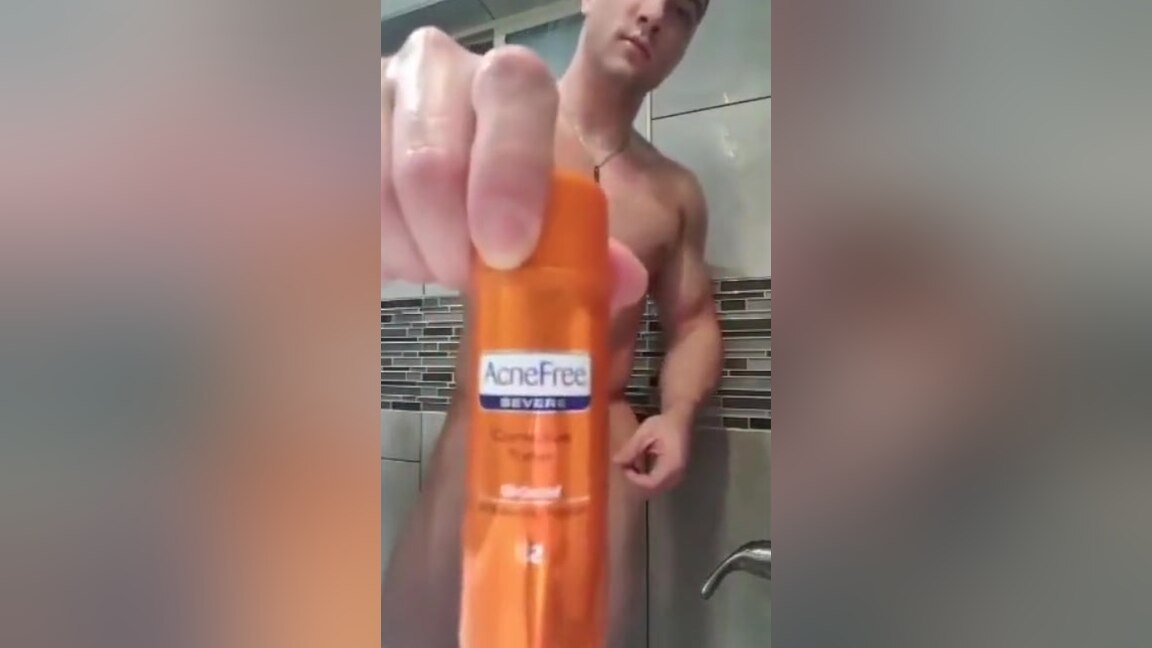 Colin taking a shower