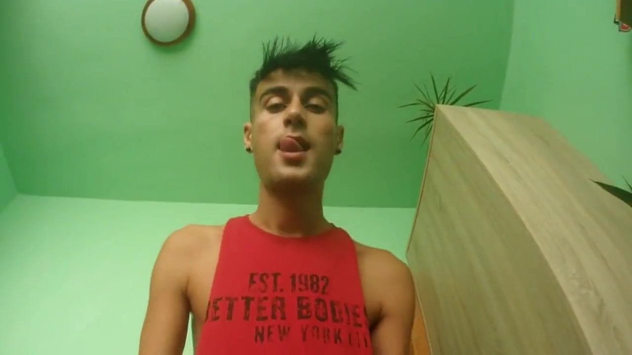 Let´s kiss - touching lens with teen 18+ lips, cock, cum on camera lens POV