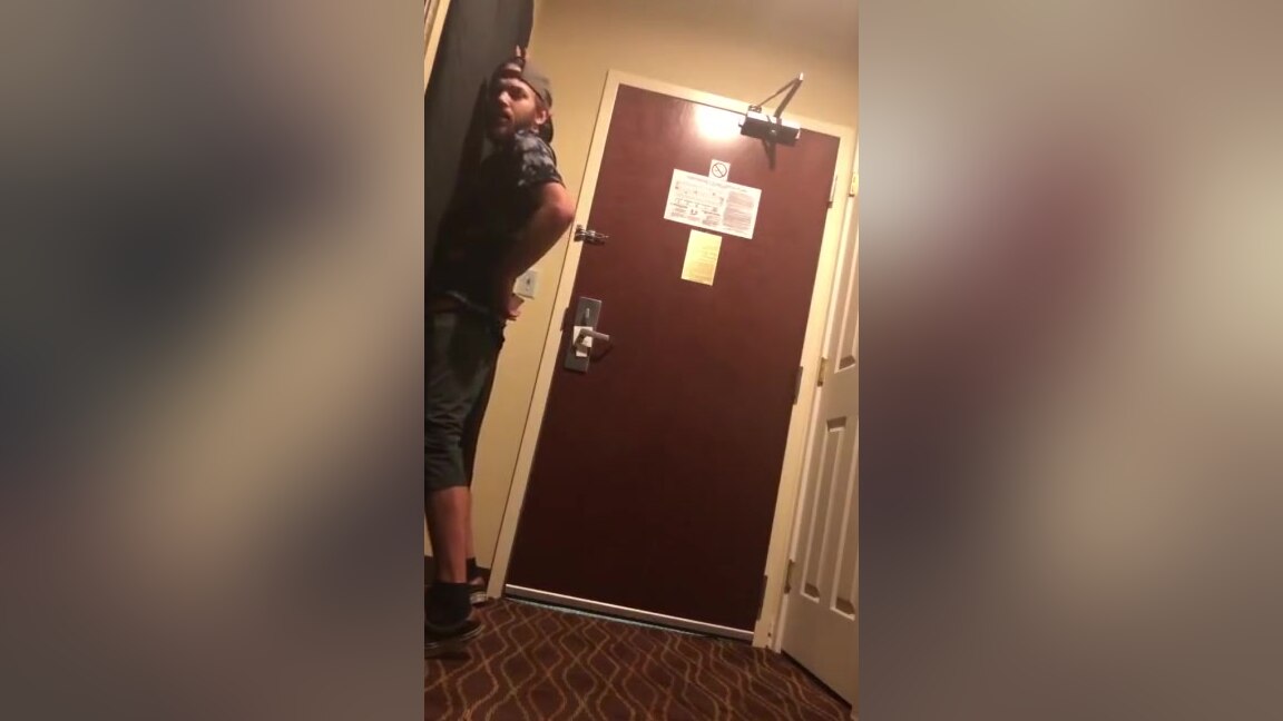 Straight Guy Tricked at Hotel Gloryhole