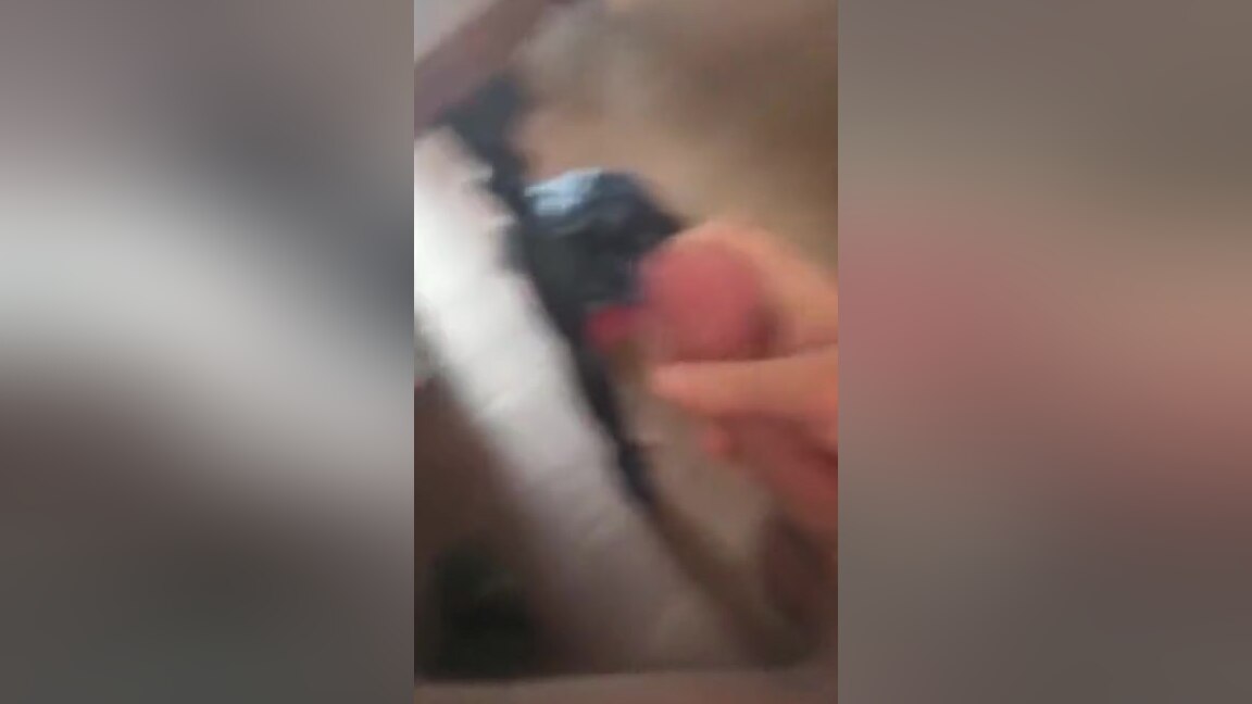 POV cock masturbation with a creamy finish