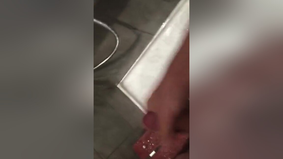 Public Gym's Shower Masturbation