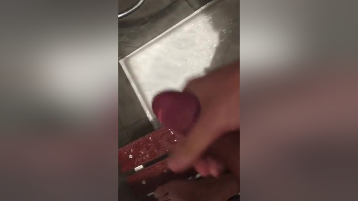 Public Gym's Shower Masturbation