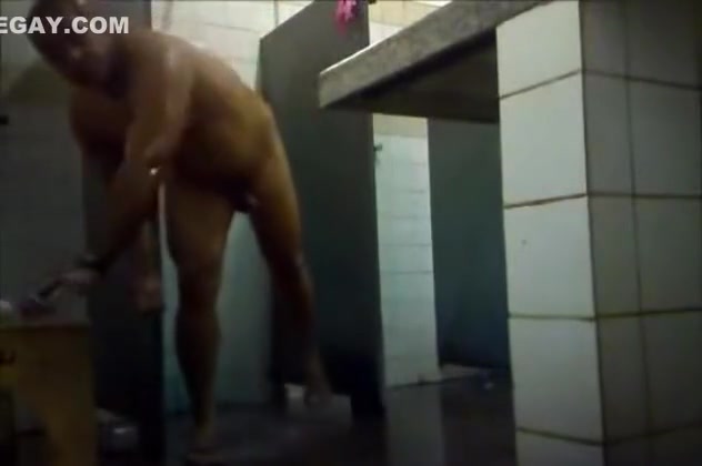 : Step dad showering
