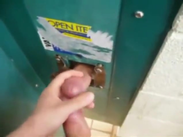 Gloryhole at construction site straight worker