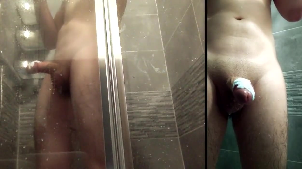 Messy cock shower (full) ♂ lotion, bouncing, slapping, masturbation & cum